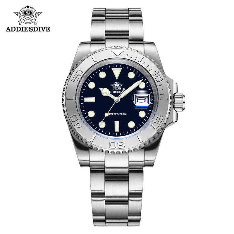 ADDIESDIVE H3 – Montre de Plongée Homme de Luxe en Acier Inoxydable