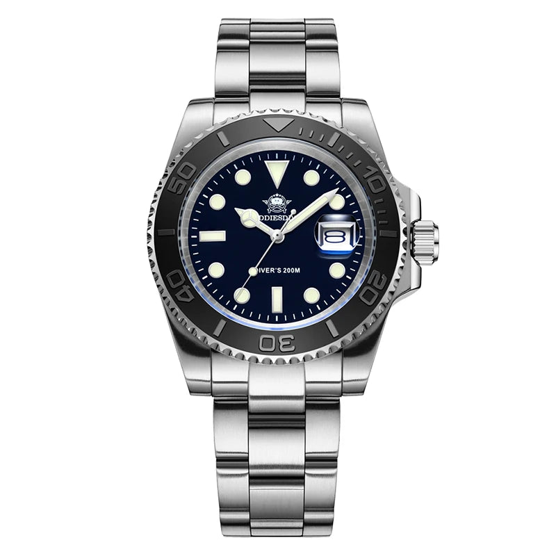 ADDIESDIVE H3 – Montre de Plongée Homme de Luxe en Acier Inoxydable
