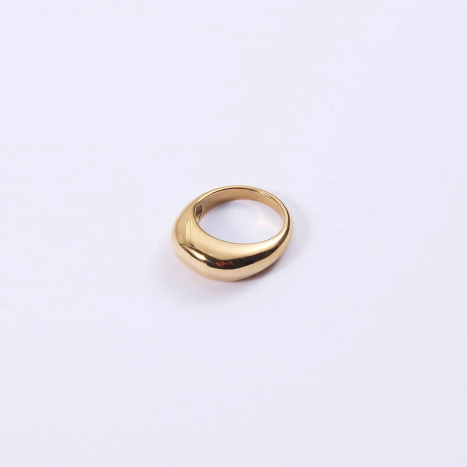 Bague Minimaliste en Acier Inoxydable – Design Géométrique et Épuré