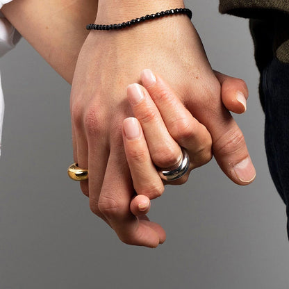 Bague Minimaliste en Acier Inoxydable – Design Géométrique et Épuré