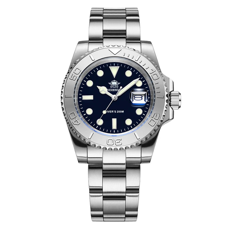 ADDIESDIVE H3 – Montre de Plongée Homme de Luxe en Acier Inoxydable