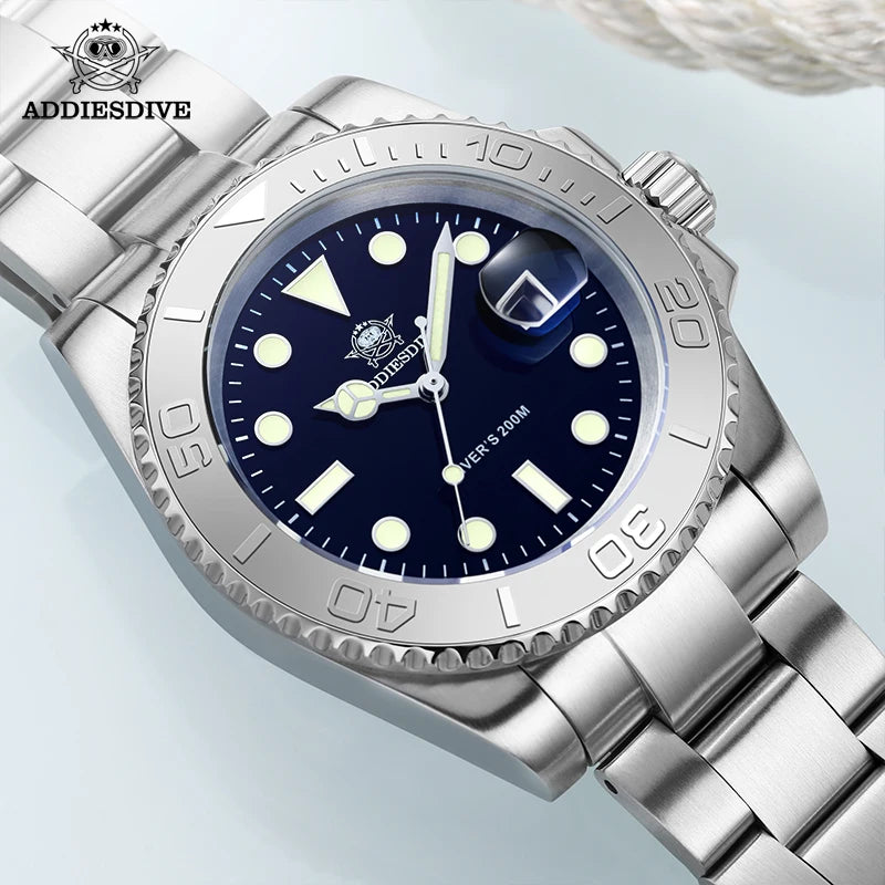 ADDIESDIVE H3 – Montre de Plongée Homme de Luxe en Acier Inoxydable