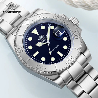 ADDIESDIVE H3 – Montre de Plongée Homme de Luxe en Acier Inoxydable