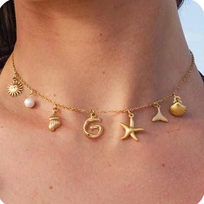 Collier MHS.SUN Étoile de Mer – Plaqué Or & Résistant à l’Eau