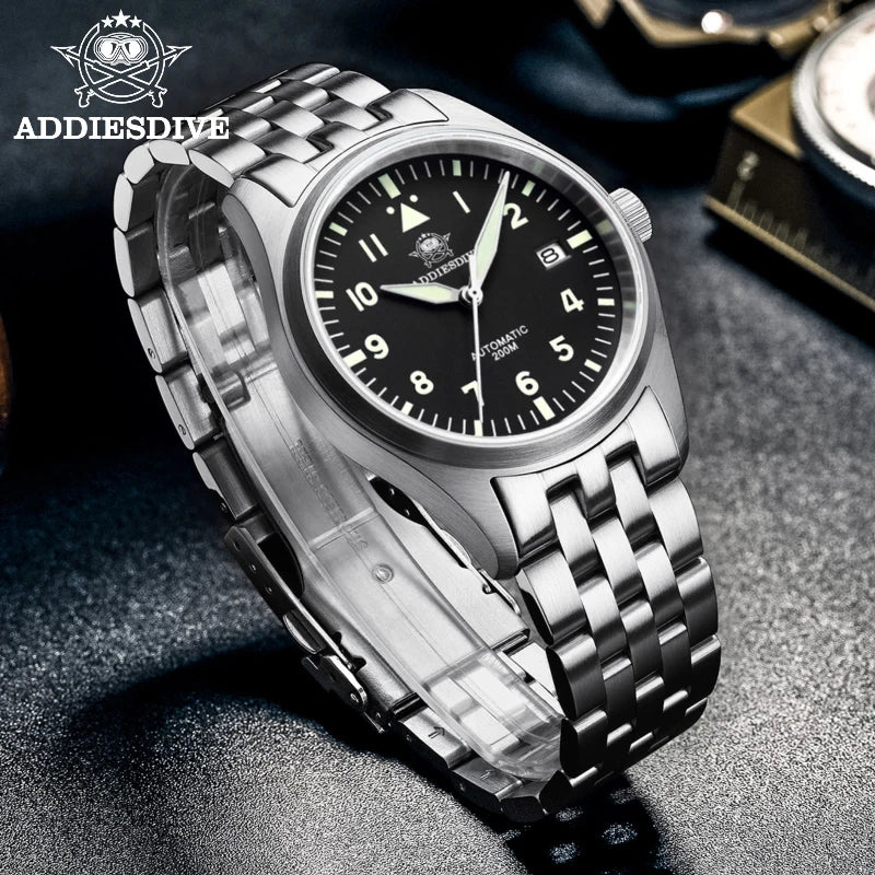 ADDIESDIVE NH35 – Montre Automatique Homme Acier Inoxydable 316L