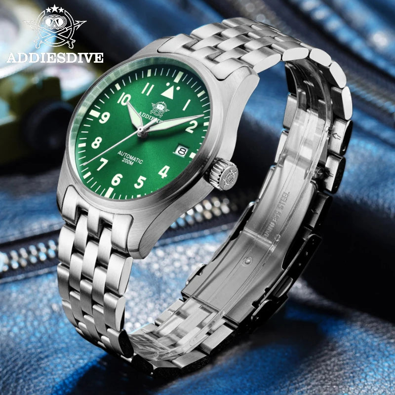 ADDIESDIVE NH35 – Montre Automatique Homme Acier Inoxydable 316L