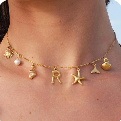Collier MHS.SUN Étoile de Mer – Plaqué Or & Résistant à l’Eau
