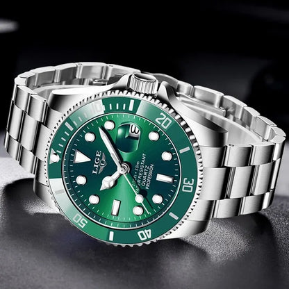 LIGE Profondeur 30 – Montre de Plongée de Luxe pour Homme