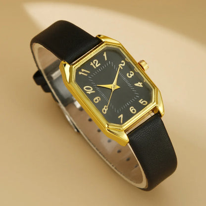 Élégance Carrée – Coffret Montre & Bijoux pour Femme