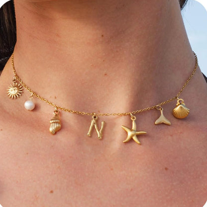 Collier MHS.SUN Étoile de Mer – Plaqué Or & Résistant à l’Eau