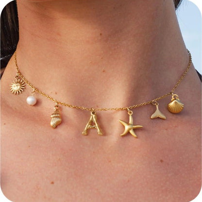 Collier MHS.SUN Étoile de Mer – Plaqué Or & Résistant à l’Eau