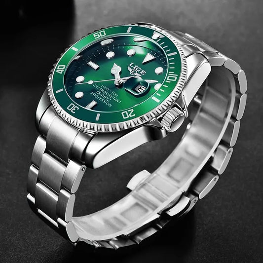 LIGE Profondeur 30 – Montre de Plongée de Luxe pour Homme