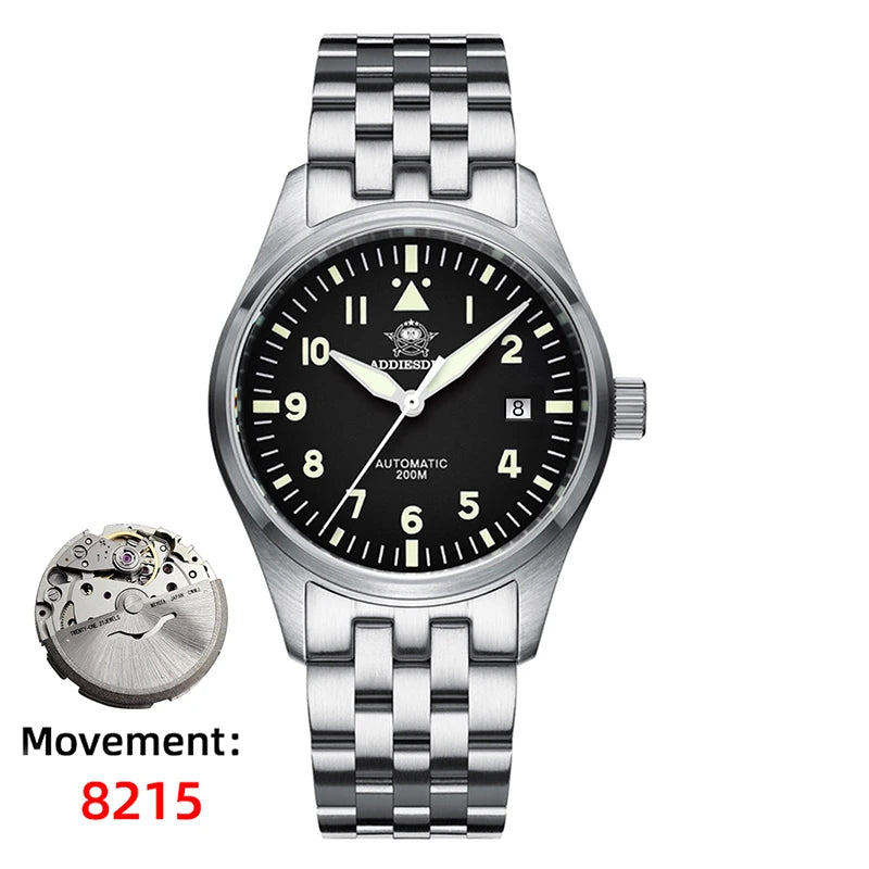 ADDIESDIVE NH35 – Montre Automatique Homme Acier Inoxydable 316L