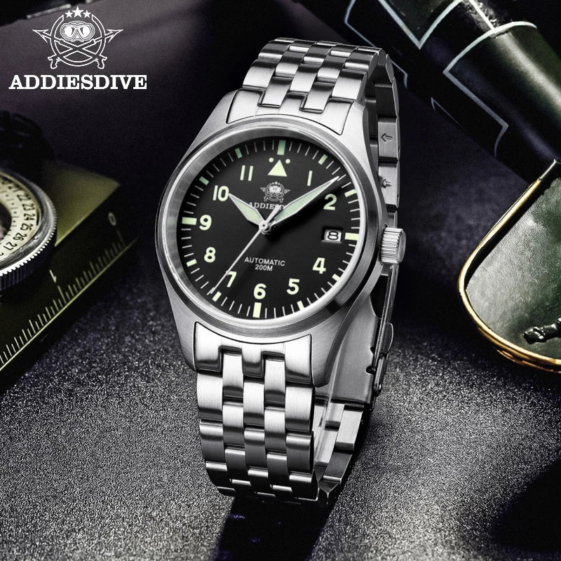 ADDIESDIVE NH35 – Montre Automatique Homme Acier Inoxydable 316L