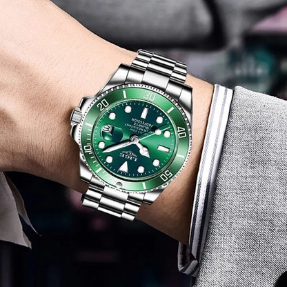 LIGE Profondeur 30 – Montre de Plongée de Luxe pour Homme