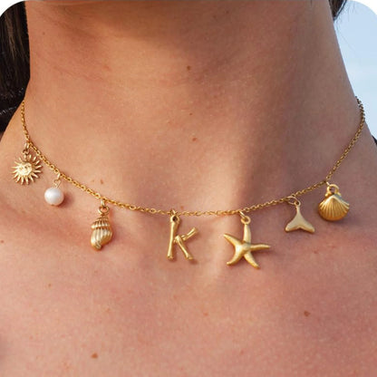 Collier MHS.SUN Étoile de Mer – Plaqué Or & Résistant à l’Eau