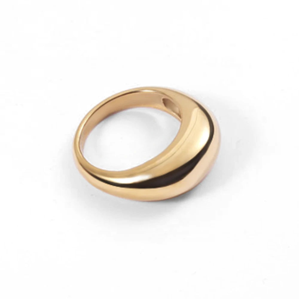 Bague Minimaliste en Acier Inoxydable – Design Géométrique et Épuré